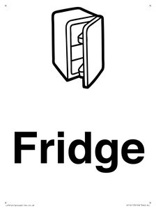 Dementia Fridge sign